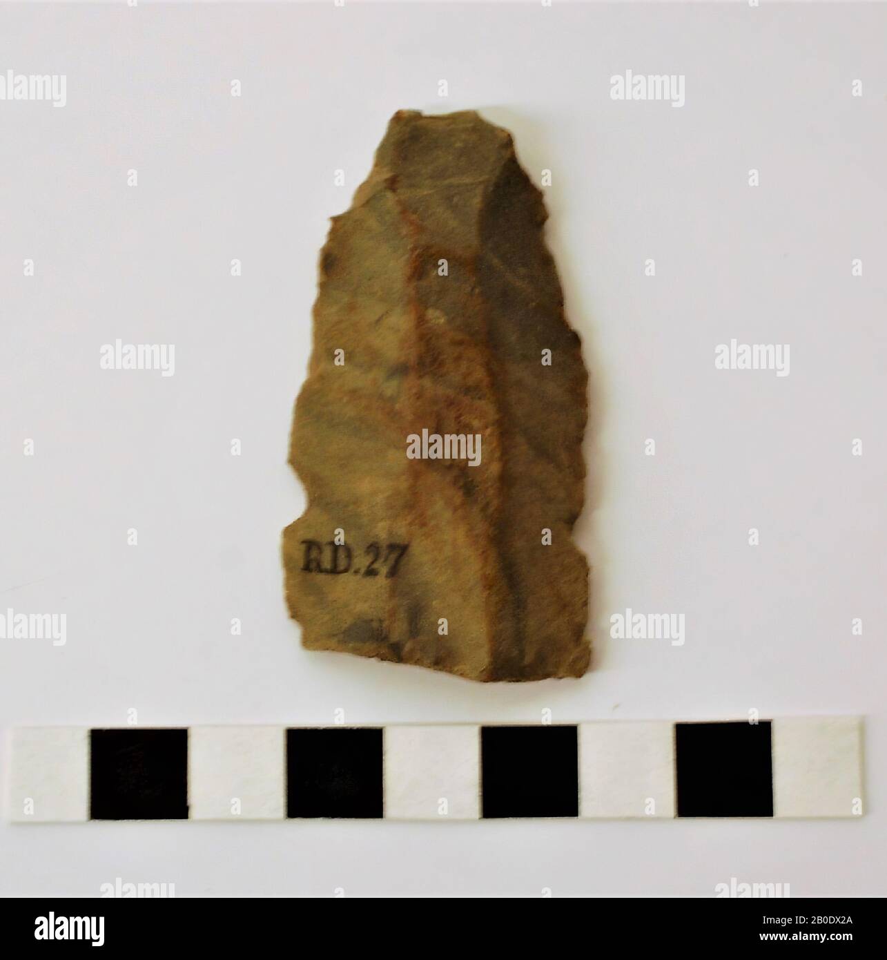Les Pays-Bas préhistoire, lame, pierre, flint, L, 5.8 Banque D'Images