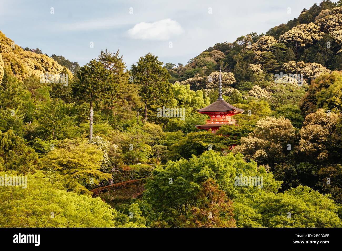 Le Temple Kiyomizu-dera Kyoto au Japon Banque D'Images