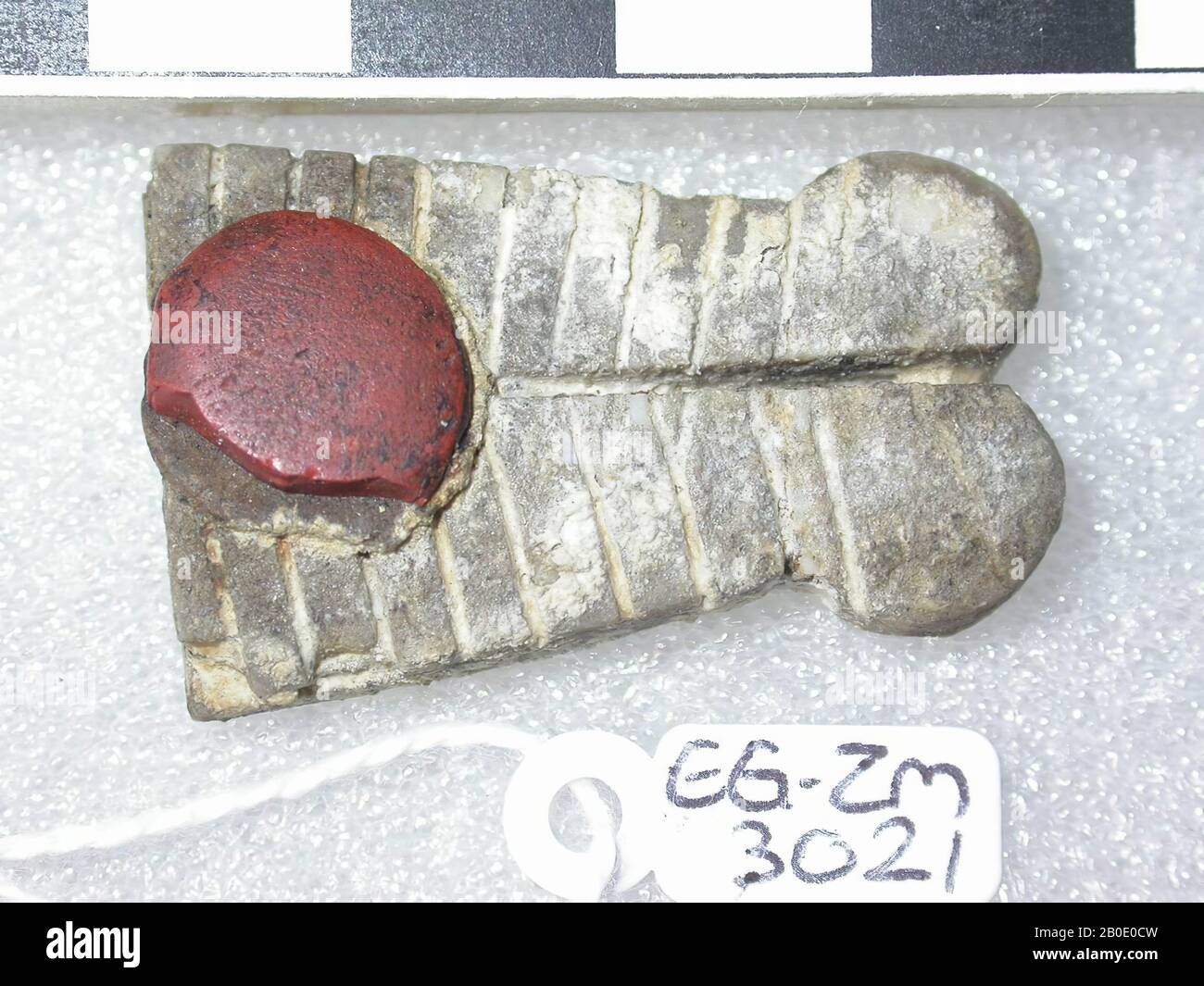 Egypte, amulet, objet, pierre, marron clair, 3,5 cm, emplacement, Egypte Banque D'Images