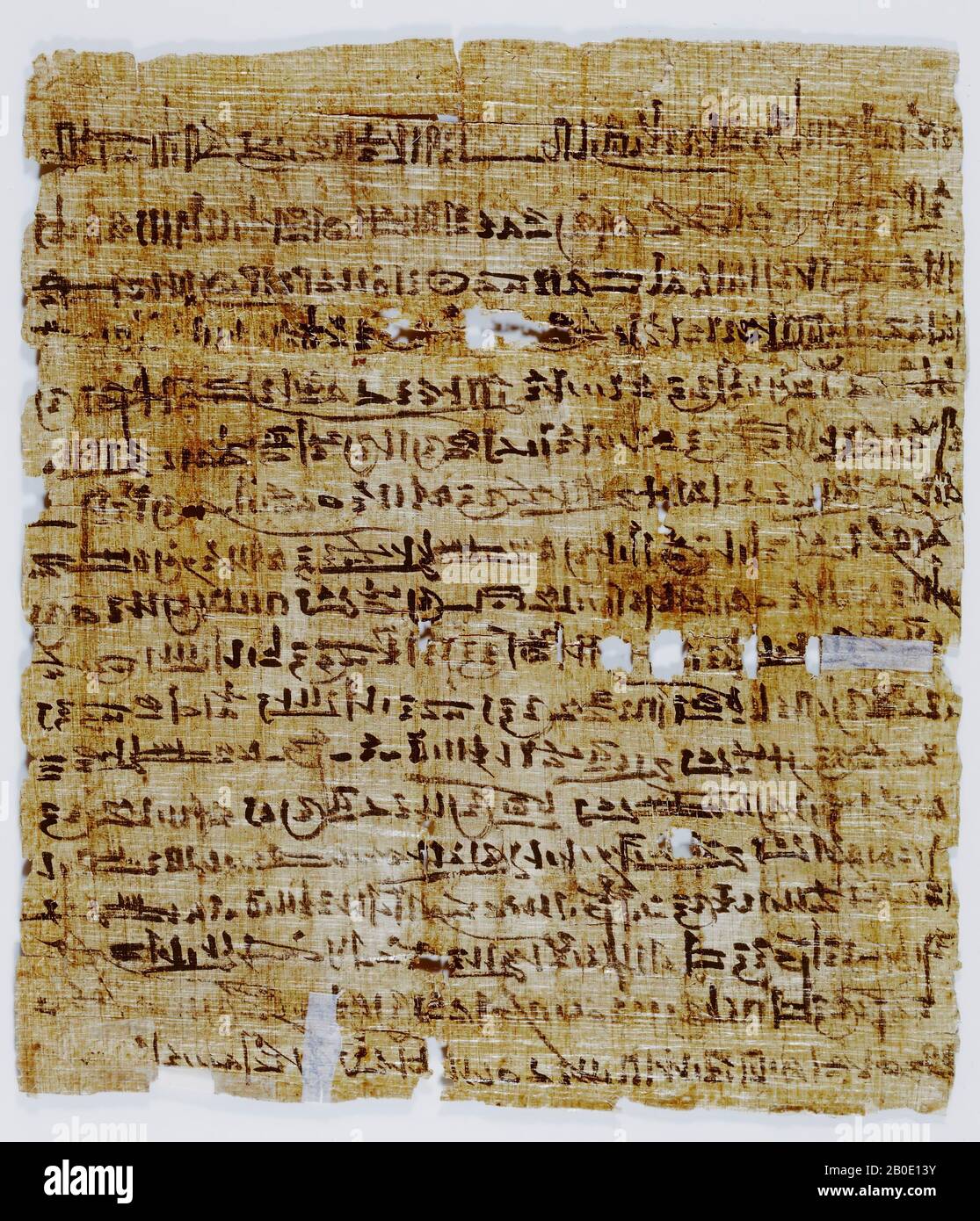 Egypte, écriture, hiératique, papyrus, 24 x 21 cm Banque D'Images