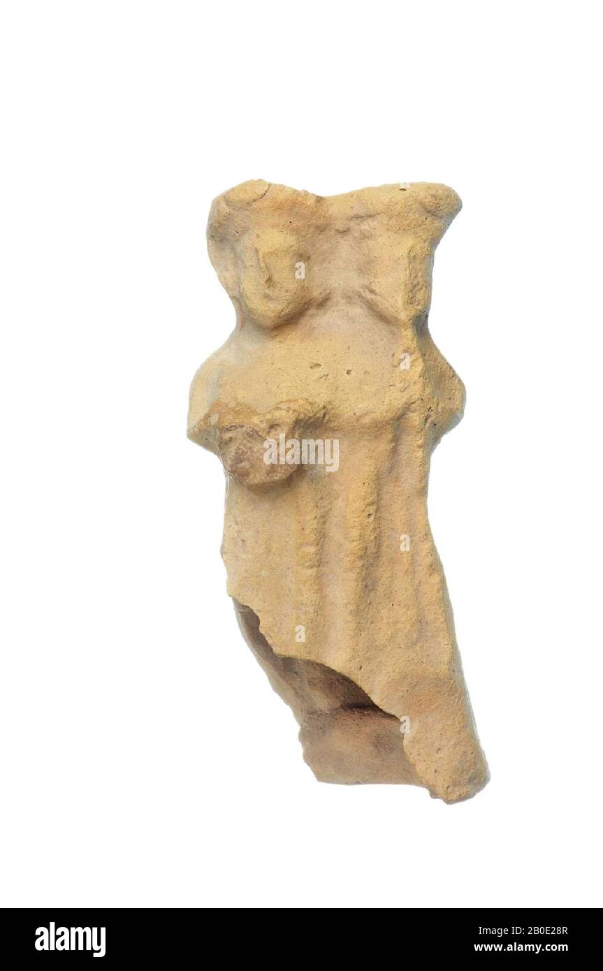Une figurine en faïence, représentant deux personnes, probablement des musiciens. Il manque une grande partie du dessous de l'objet, figurine, poterie, L 6,6 cm, B 4,3 cm, Période parthienne 100 av. J.-C. - 200 AD, Iran Banque D'Images