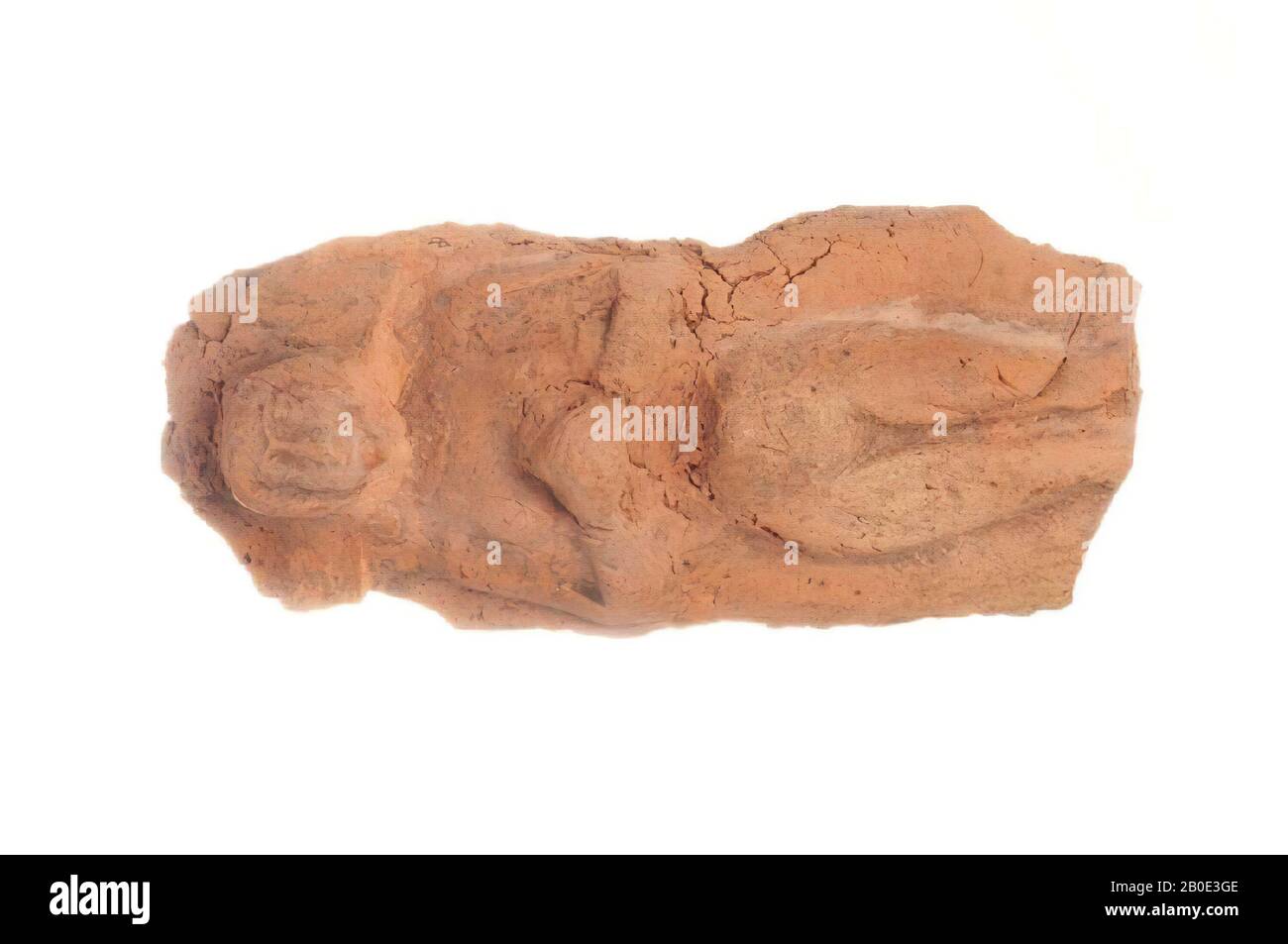 Ancien Proche-Orient, plaque décorative, faïence, H 10,8 cm, L 4,5 cm, lieu, Irak Banque D'Images