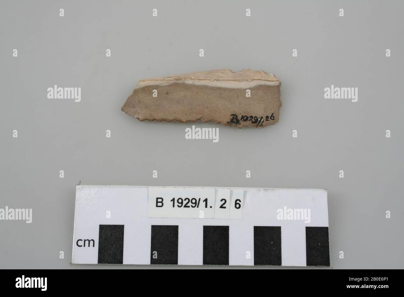 Ancien Proche-Orient, outil, pierre, silex, L 6,7 cm, lieu, Palestine Banque D'Images