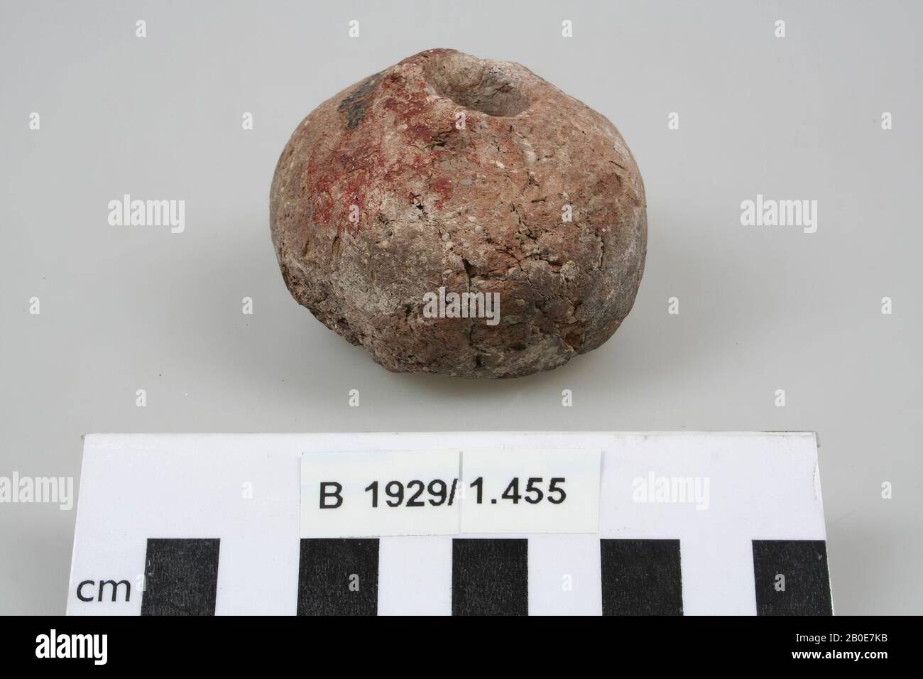 Outils, pierre, H 4,5 cm, D 6 cm, Palestine Banque D'Images