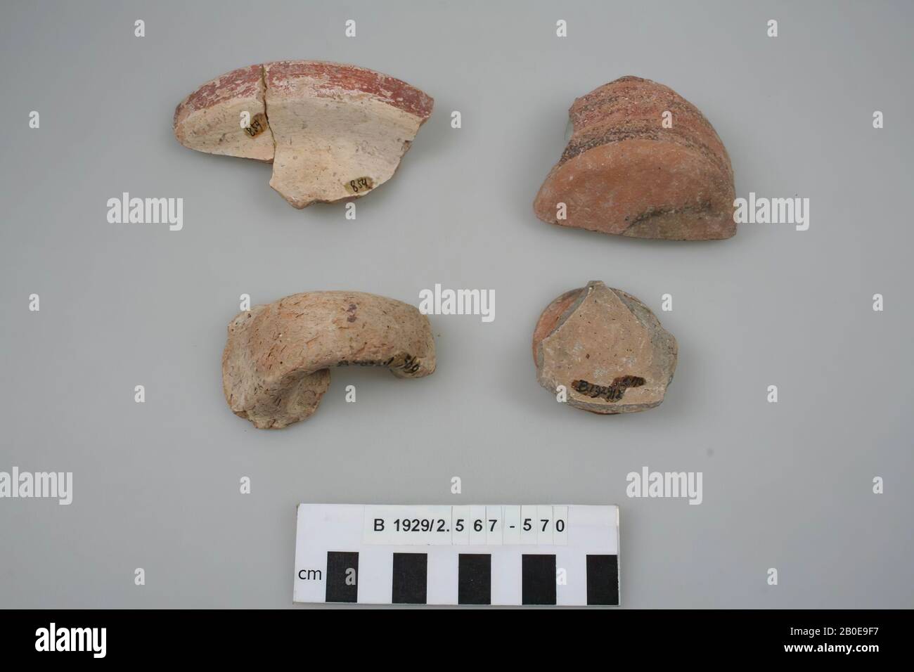 Ancien Proche-Orient, shard, faïence, br, 7,3 cm, emplacement, Israël Banque D'Images