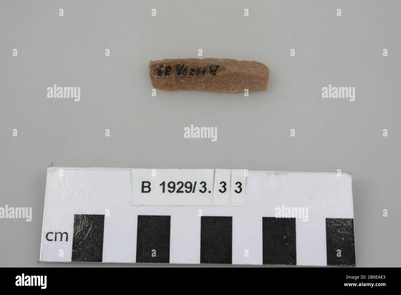 Outil, pierre, silex, L: 4,2 cm, Israël Banque D'Images