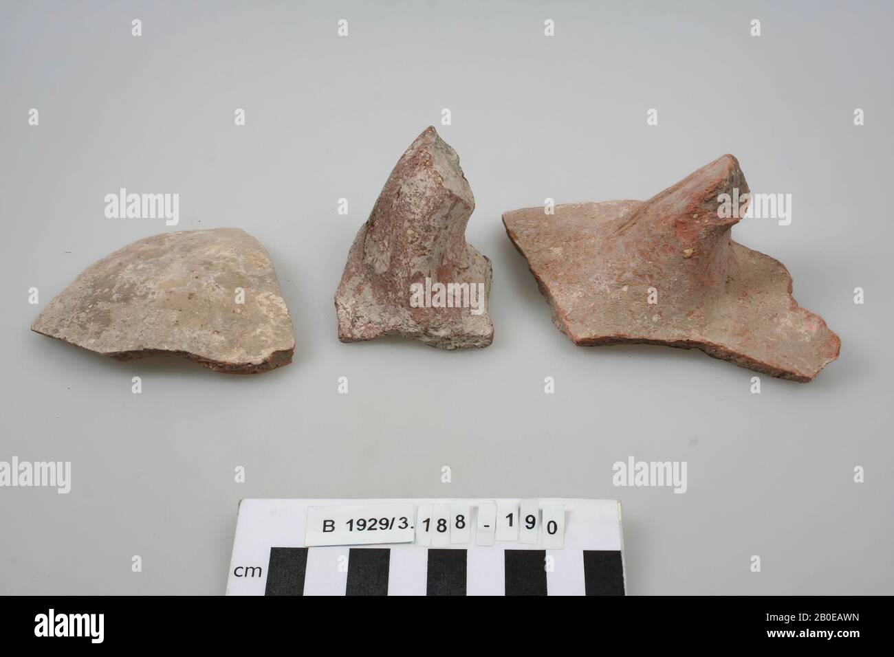 Shard, poignée, poterie, l: 13 cm, h: 4.9 cm, Israël Banque D'Images