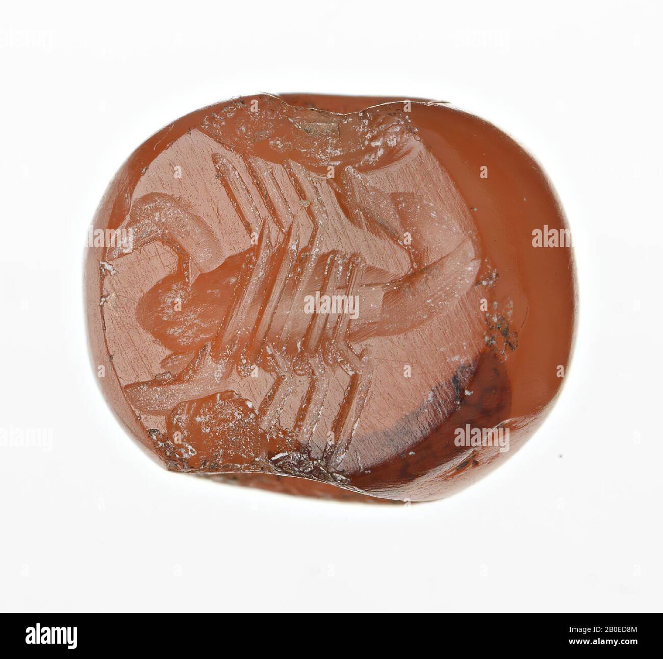 Timbre, pierre, carnéenne, ø 1.2 cm, Iran Banque D'Images