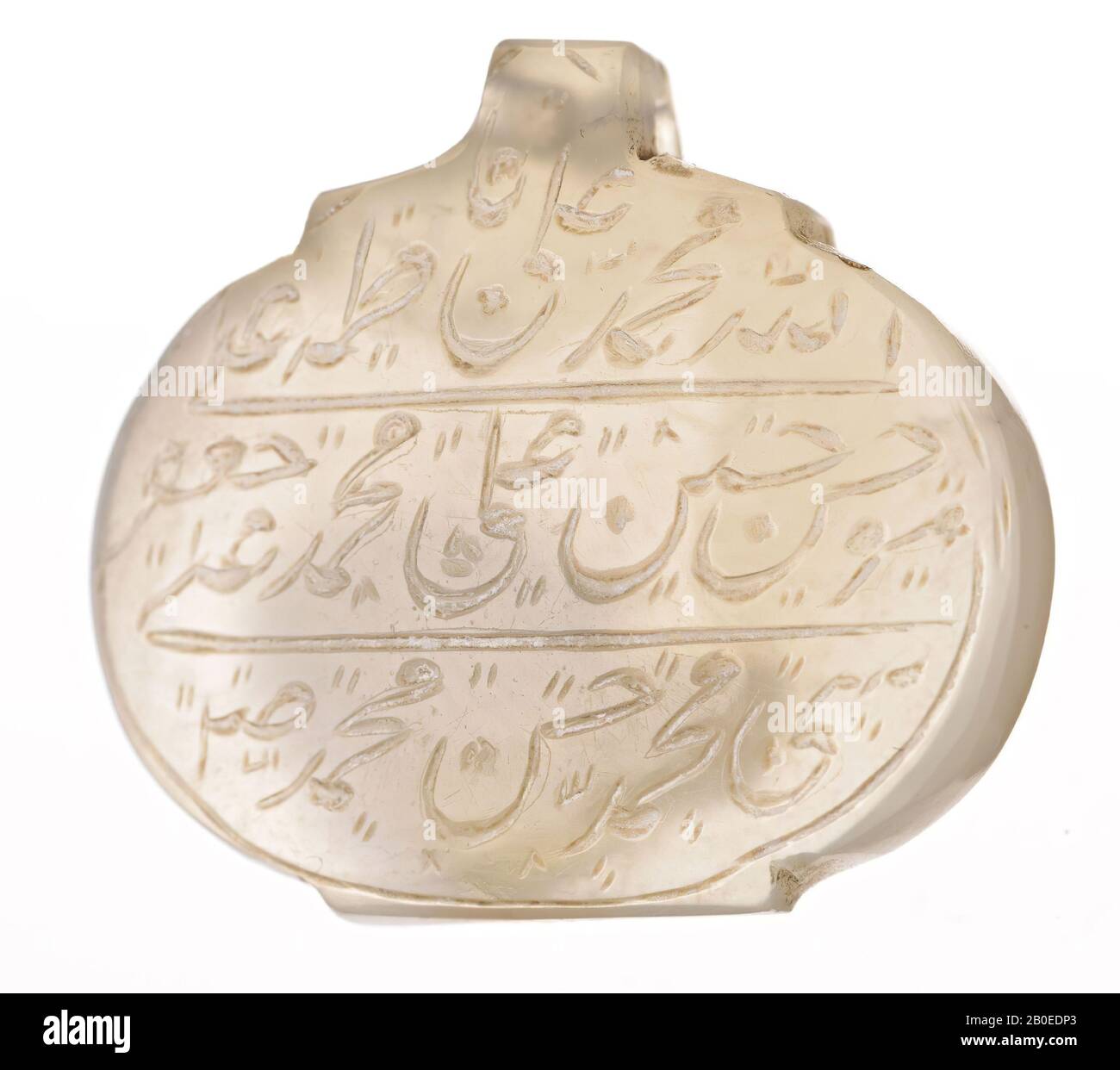 Ornement, pierre, cristal de roche, D 2,3 cm, Iran Banque D'Images