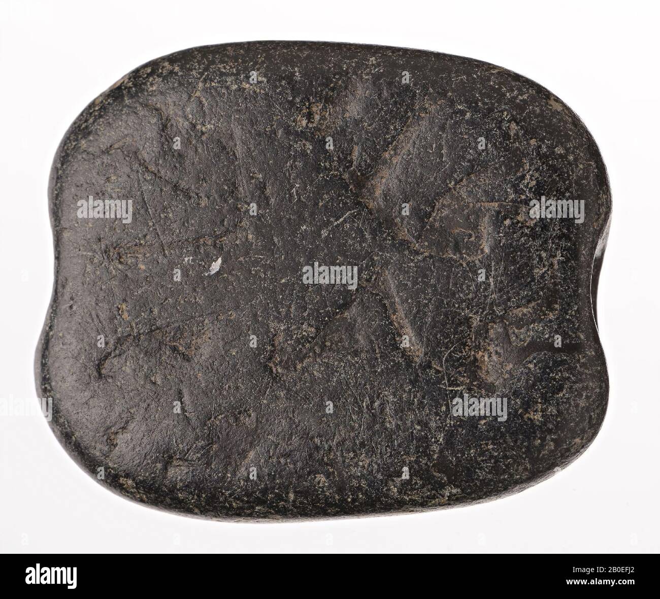 Perle, pierre, 3,5 x cm, ø 4.2 cm, épaisseur 1.2 cm, Iran Banque D'Images