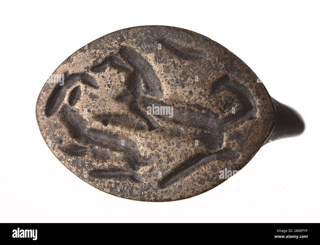 Anneau, métal, bronze, 1,5 cm, ø 2.7 cm, Iran Banque D'Images