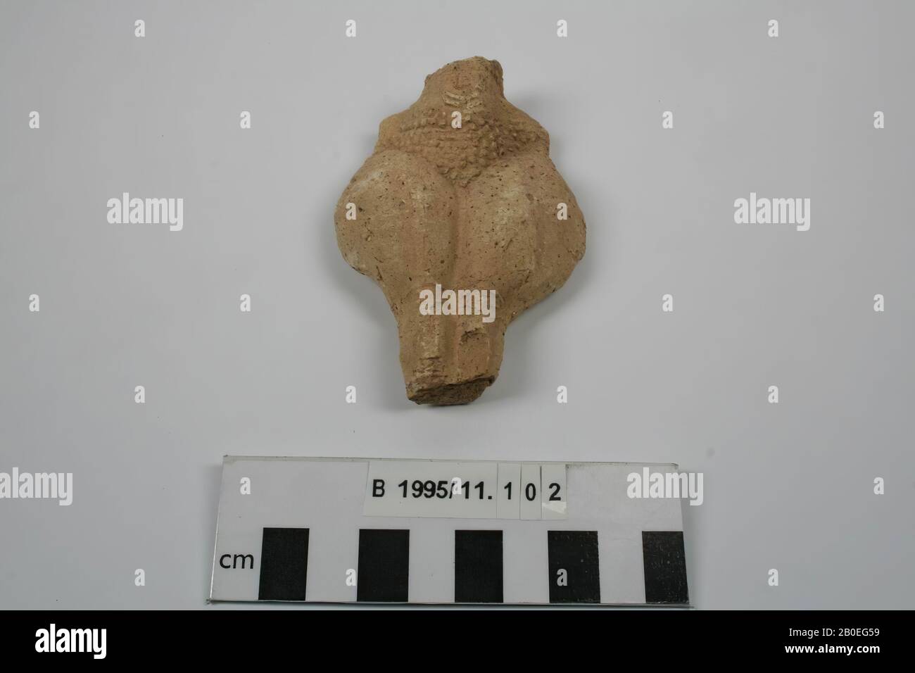 Figurine, poterie, L 8,9 cm, période d'élamite moyenne 1500-1000 av. J.-C., Iran Banque D'Images