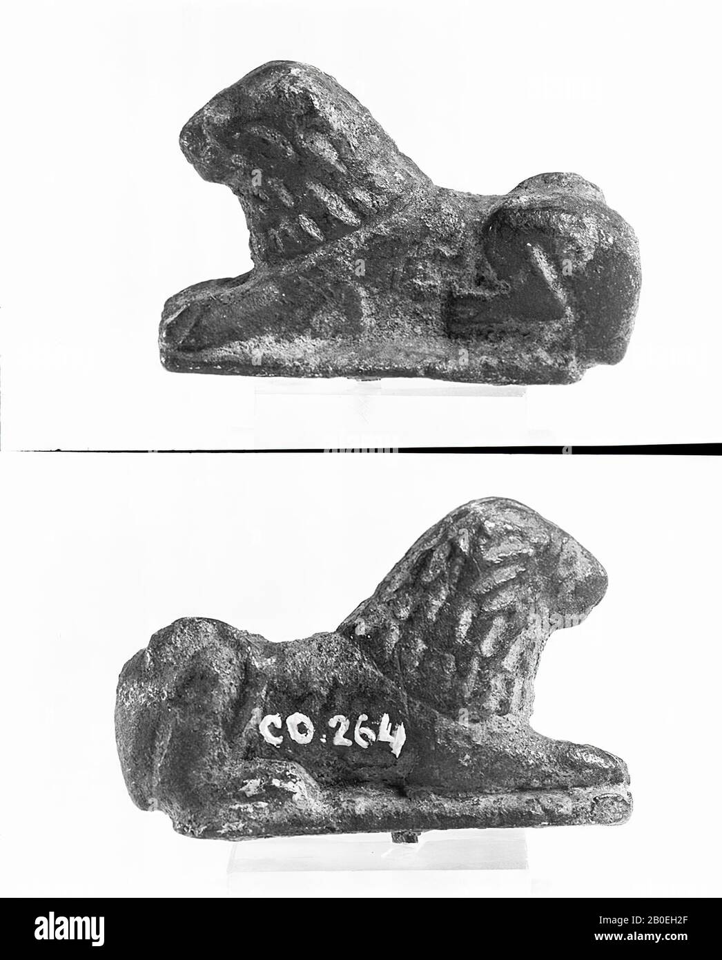 Antiquité classique, animal, bronze, 3,5 x 0,4 x 2,1 cm, lieu, Italie Banque D'Images