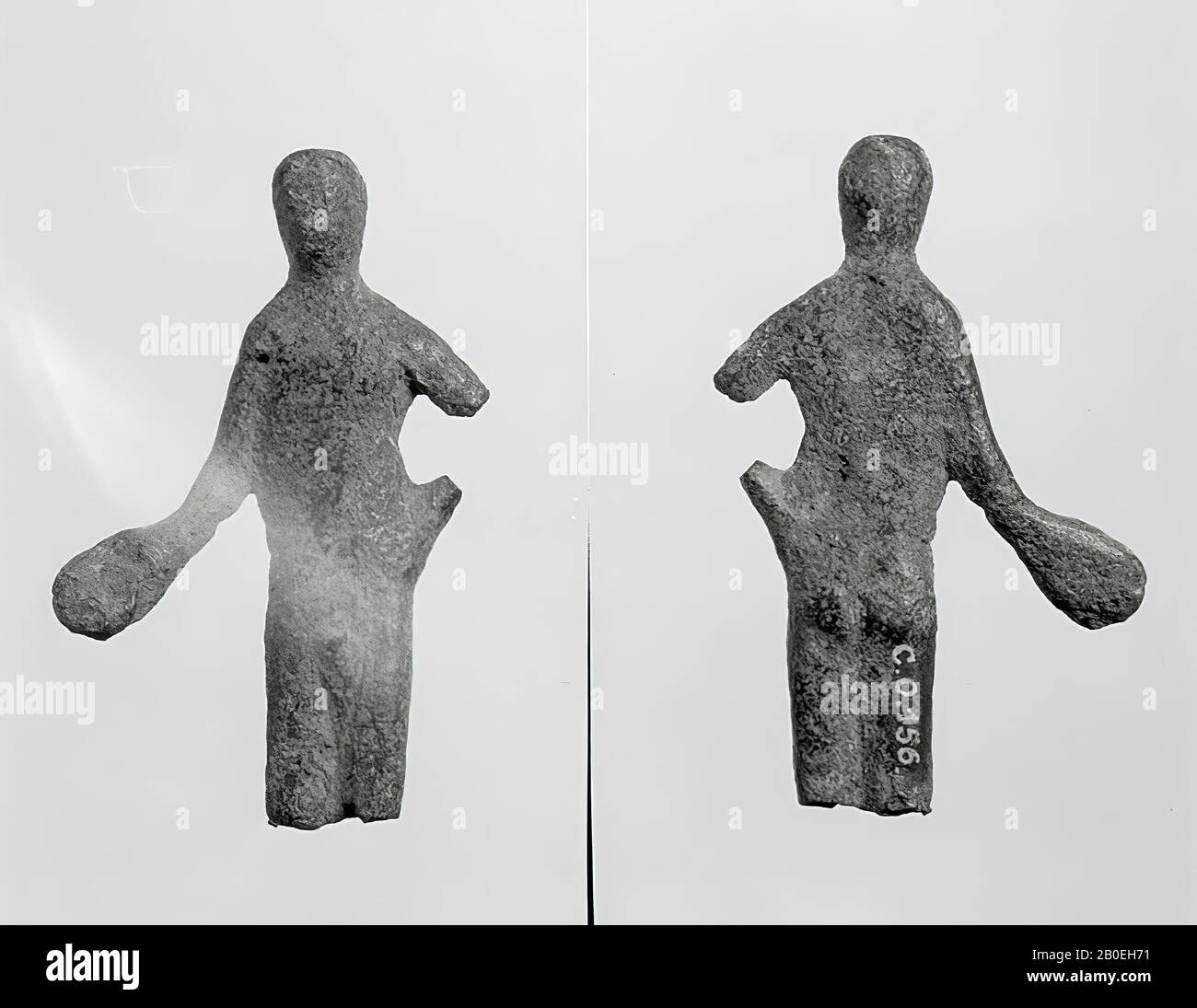 Antiquité classique, statuette, bronze, 5,4 x 3,2 x 0,7 cm, situation, Italie Banque D'Images