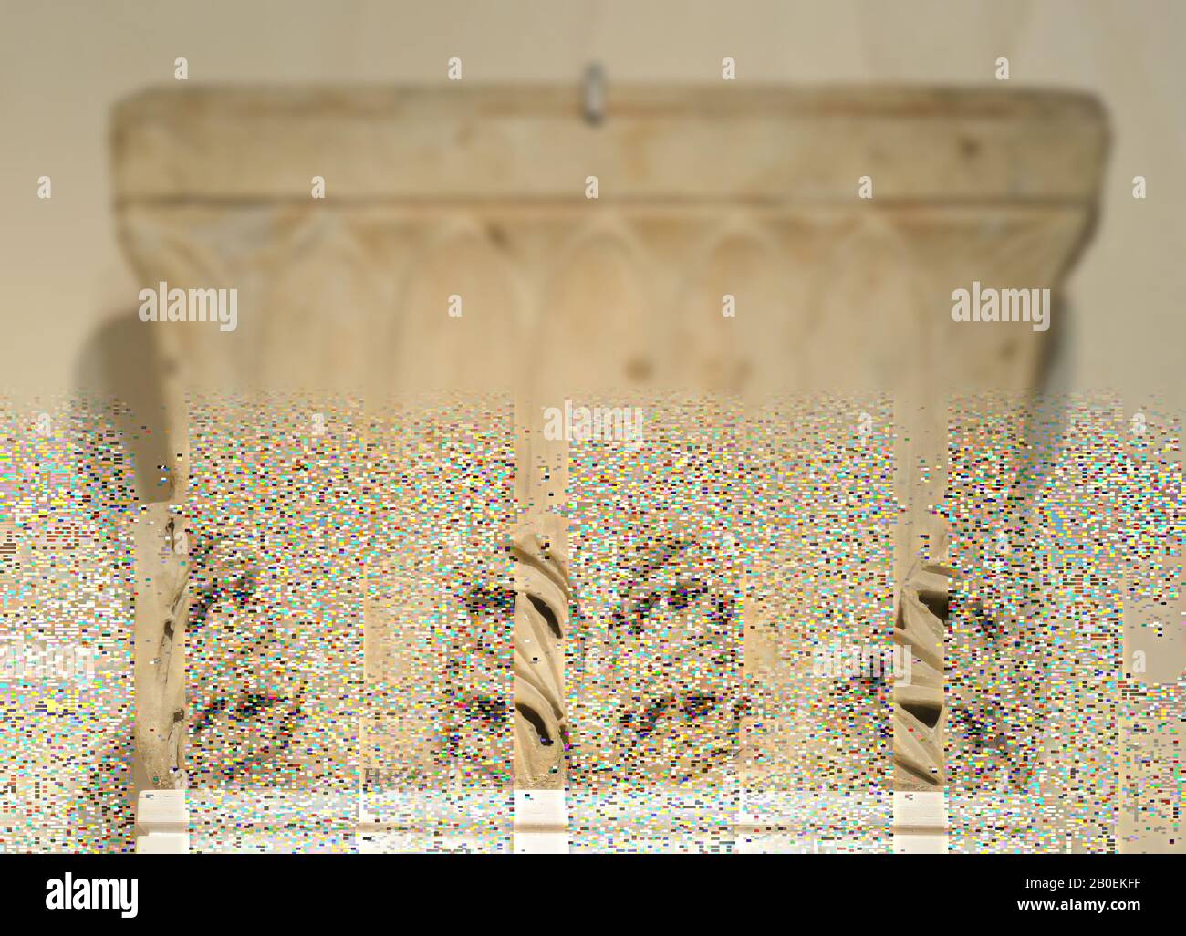 Capital, marbre, 40,5 × 8 × 29,5 cm, période impériale précoce 0 Banque D'Images