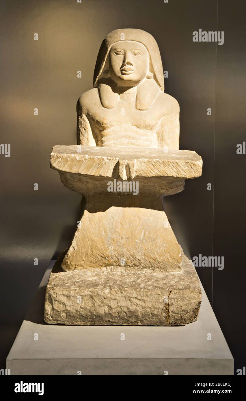 Egypte, statue, calcaire, 53 cm, nouvel Empire, 18ème dynastie, Toutankhamun, Egypte Banque D'Images