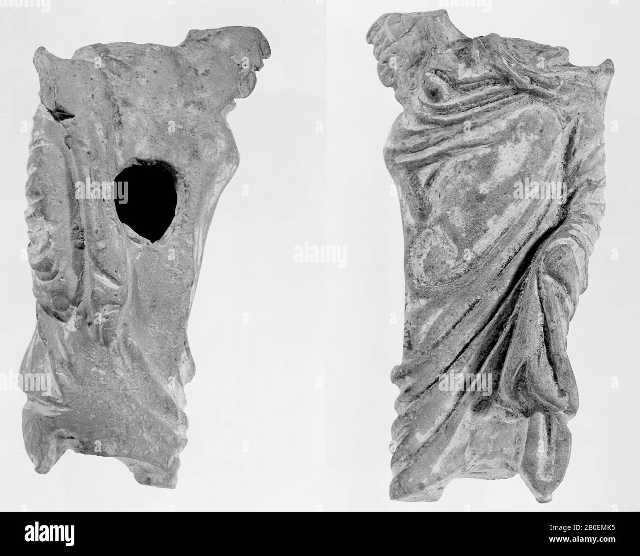 La tête, les pieds et les ailes sont manquants., Figurine, fragment, faïence, terre cuite, 10,7 cm, hellénistique -60 Banque D'Images