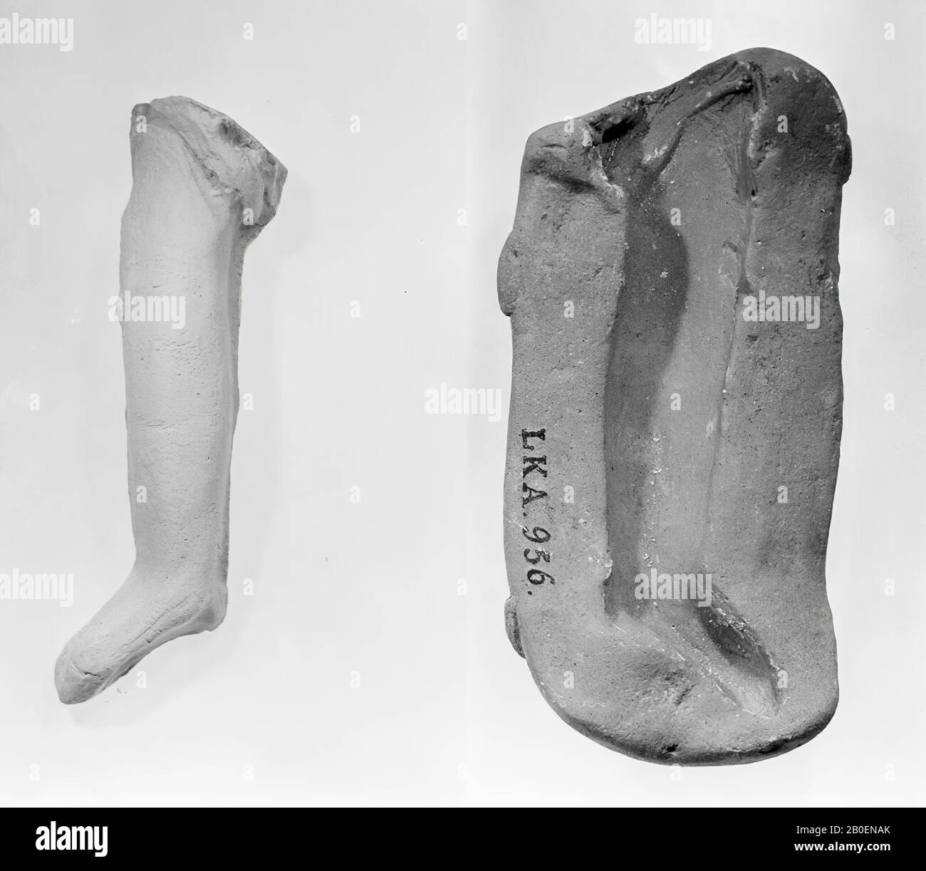 moule, fragment, faïence, terre cuite, 9,7 cm, hellénistique -330 Banque D'Images
