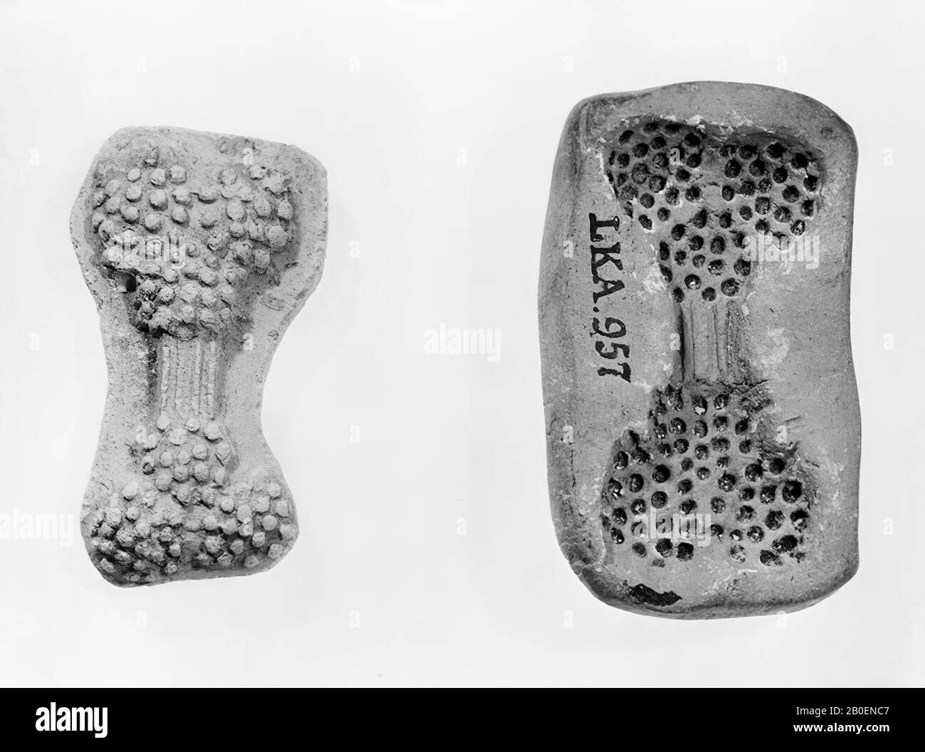 Moule, faïence, terre cuite, 5,3 x 3,2 cm, fin-hellénistique -150 Banque D'Images
