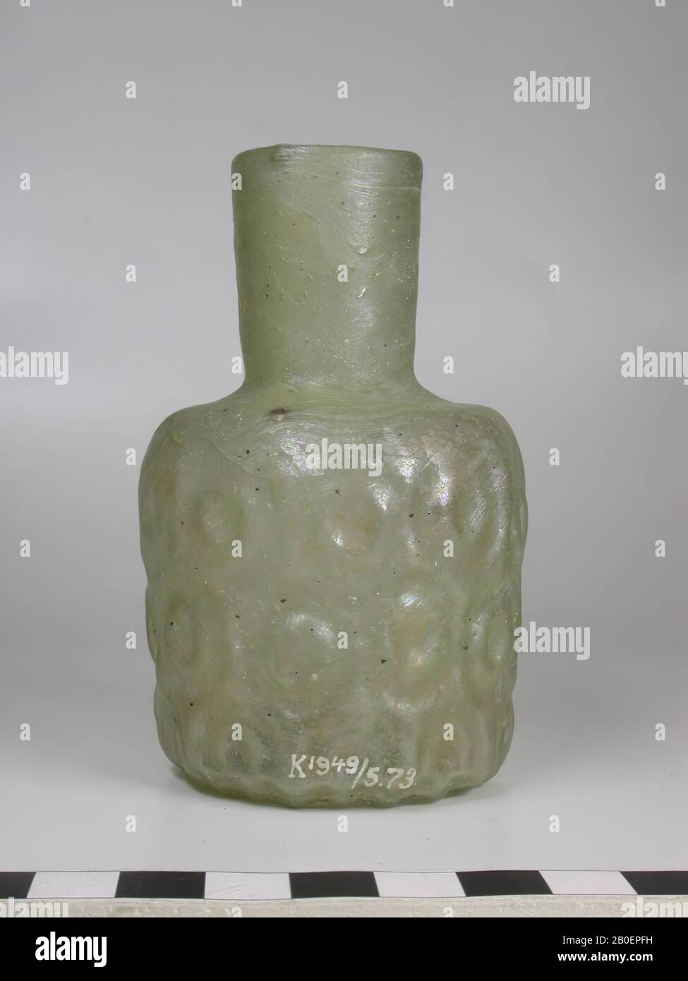 Antiquité classique, bouteille, verre, 9,7 cm Banque D'Images