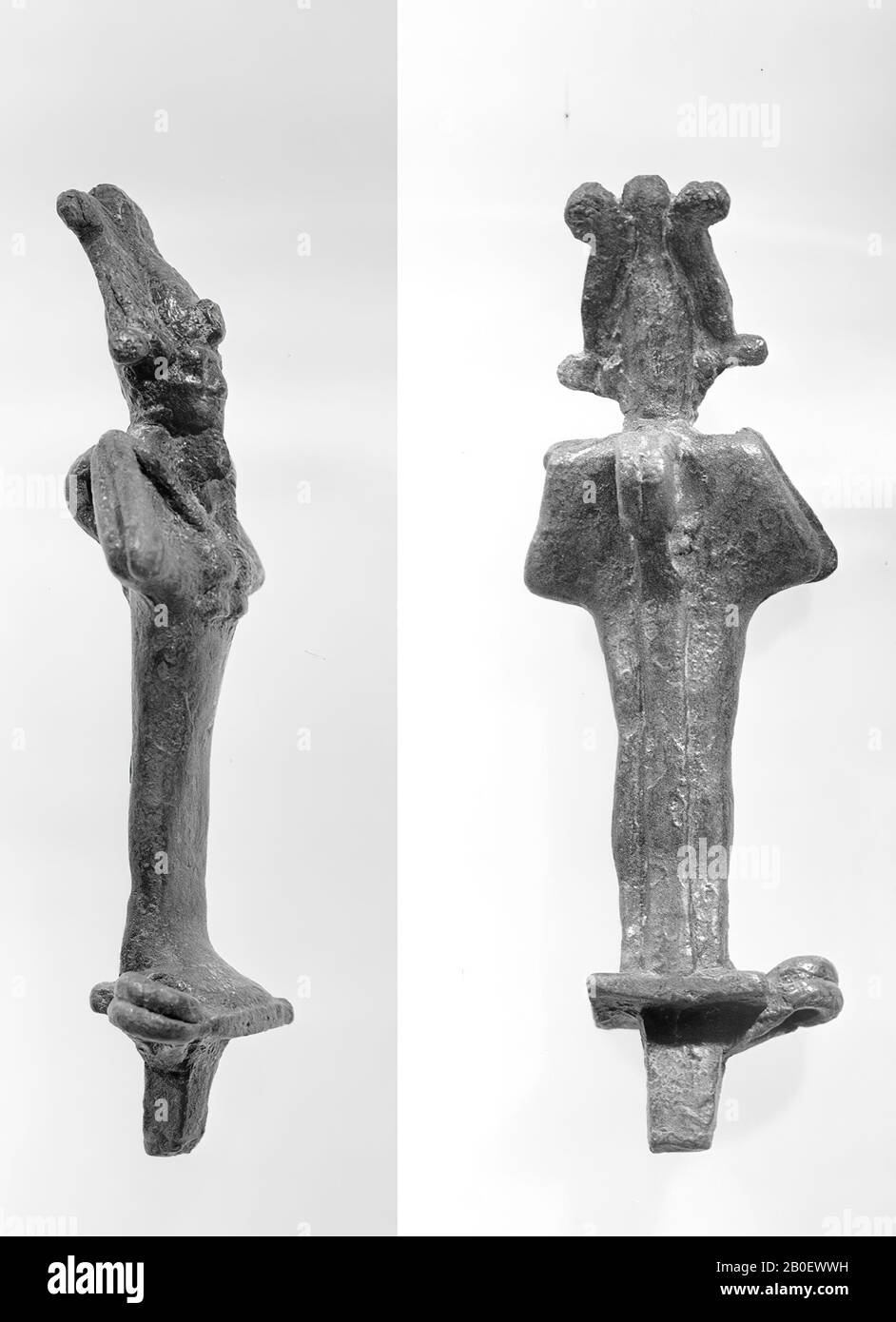 Osiris, debout, bronze, dieu, bronze, 7,3 cm, Période Tardive, Egypte Banque D'Images