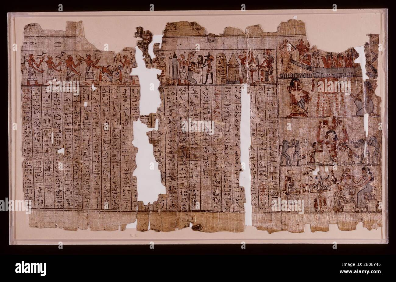 Egypte, livre de décès, papyrus, 31 x 53,2 cm Banque D'Images