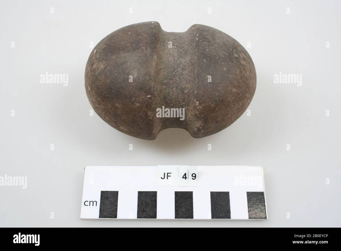 Poids de la pierre, une pierre de zinc, poids, pierre, 10,2 x 7,5 x 5,7 cm, préhistoire, Danemark, Jutland, inconnu, inconnu Banque D'Images