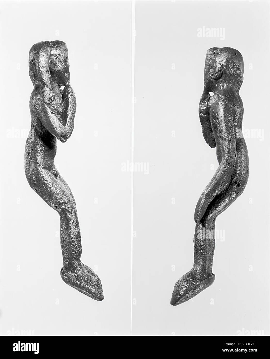 Harpokrates, assis, bronze, dieu, bronze, 4,9 cm, Période Tardive, Egypte Banque D'Images