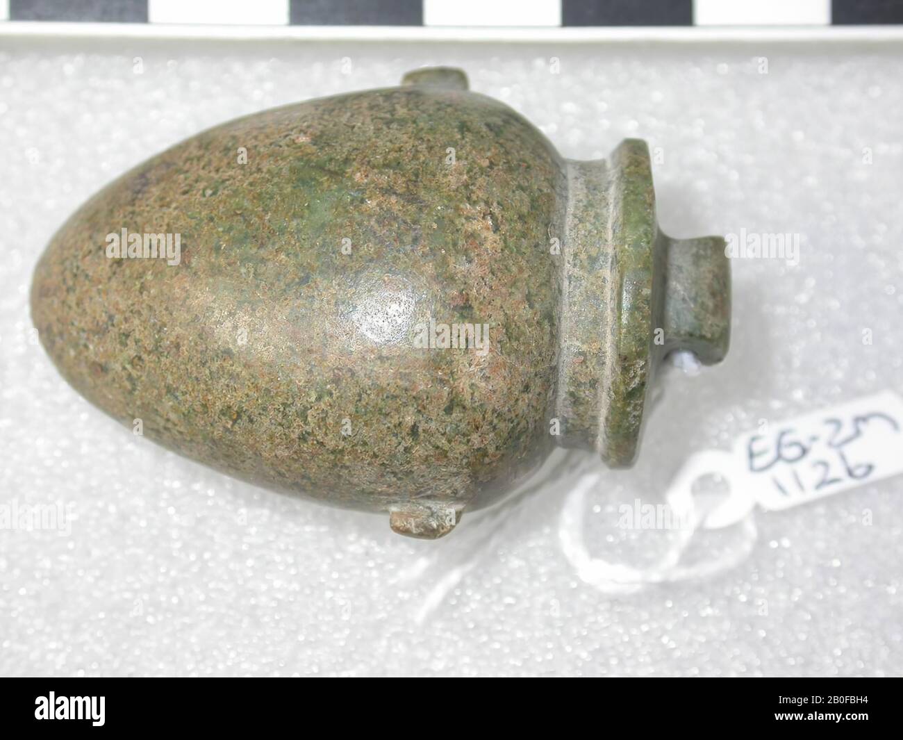 Vase coeur, amulet, objet, pierre, 4,8 cm, Egypte Banque D'Images