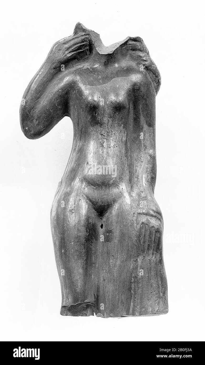 Ancienne Europe, statue de Vénus, faïence, terre cuite, 10,2 x 5,2 x 3,3 cm, emplacement, Allemagne Banque D'Images