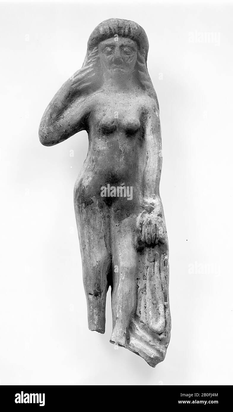 Vénus figurine de terre cuite. La base est manquante. En forme 1 entière avec CSZ 1, 2 et 3., figurine vénus, poterie, terre cuite, 15,7 x 5,6 x 3 cm, romaine, Allemagne Banque D'Images