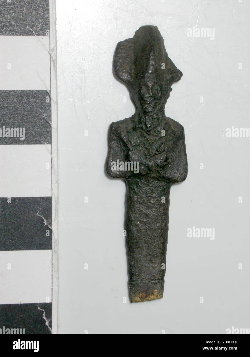 Statue, Osiris, plate, bronze, dieu, bronze, 5,3 cm (2 1 Banque D'Images