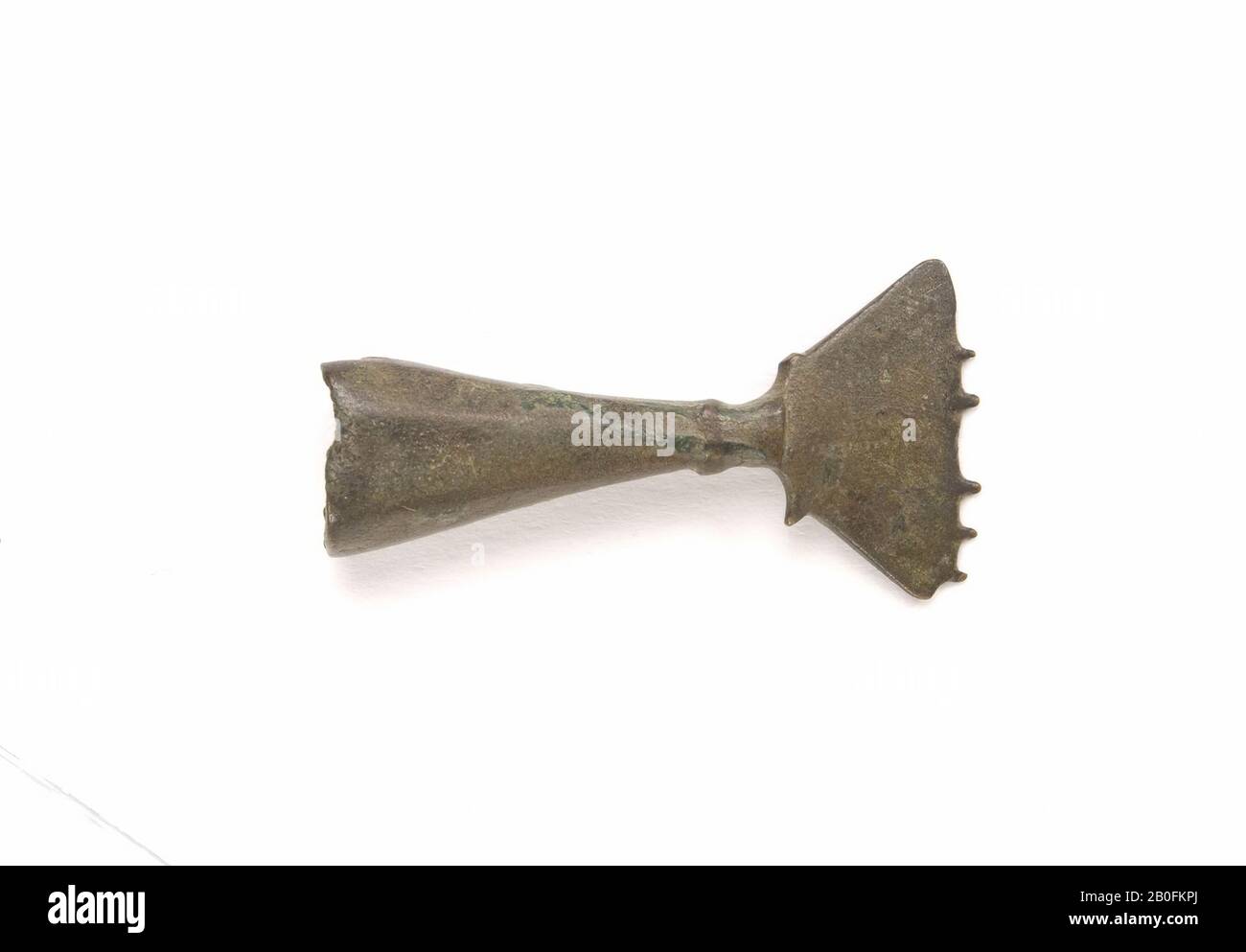 Pays-Bas Moyen âge, potter's RAM, métal, bronze, 1,4 x 5,5 x 2,7 cm, vmea, vmeb 300-600, Pays-Bas, Limbourg, Maastricht, Maastricht Banque D'Images