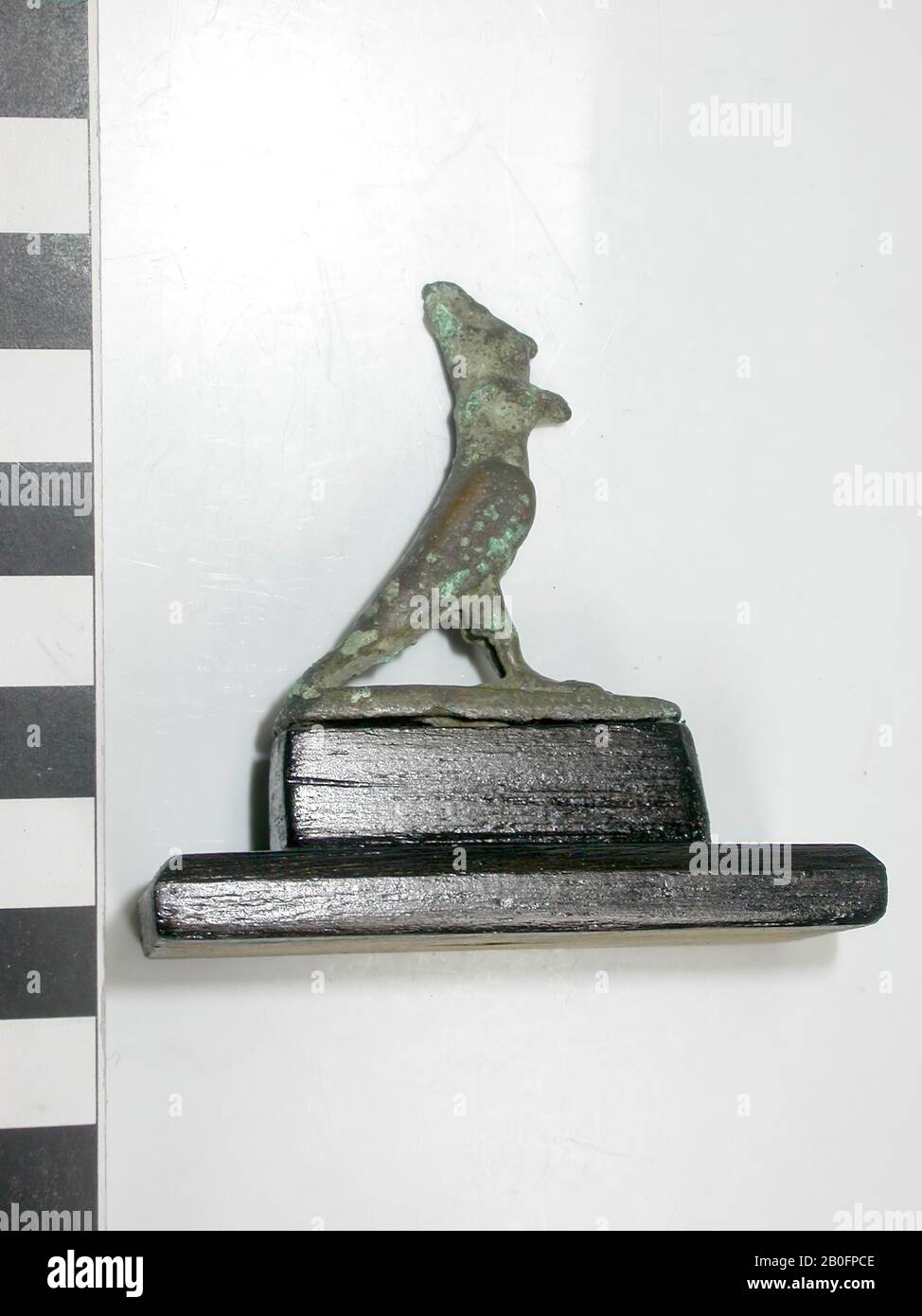 Statue, faucon, couronne, double, bronze, oiseau, bronze, 6 cm, Egypte Banque D'Images