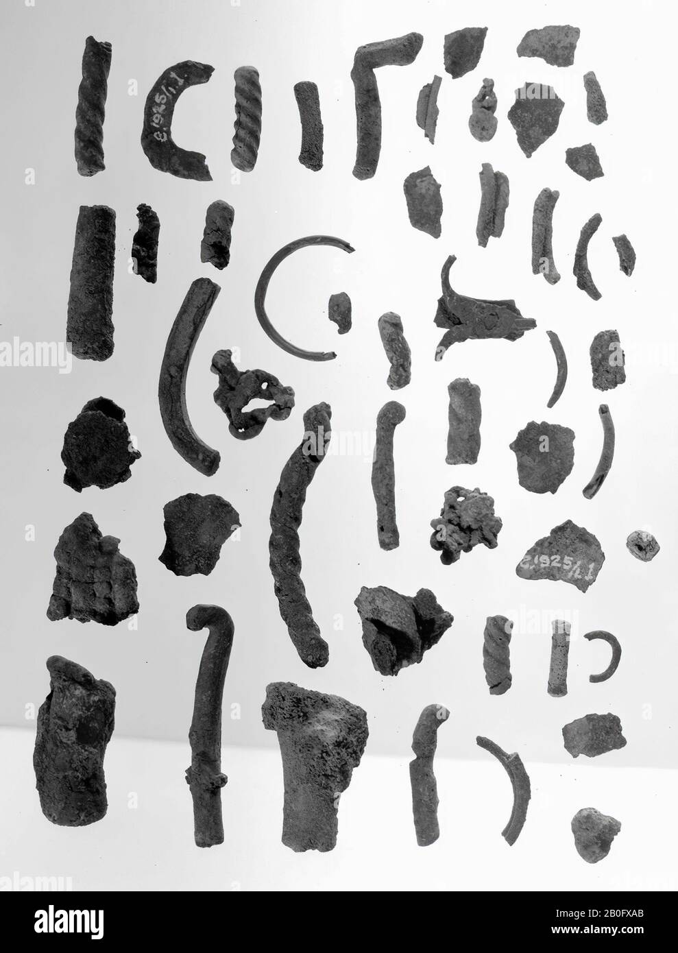 Les Pays-Bas préhistoire, fragments, métal, bronze, préhistoire, Pays-Bas, Gueldre, Ermelo, Ermelo Banque D'Images