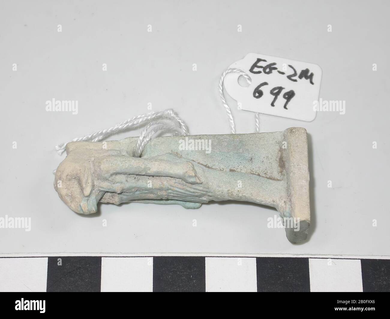 Statue, Chnoem, debout, ramskop, amulet, dieu, foi, 4.9 cm, Egypte Banque D'Images