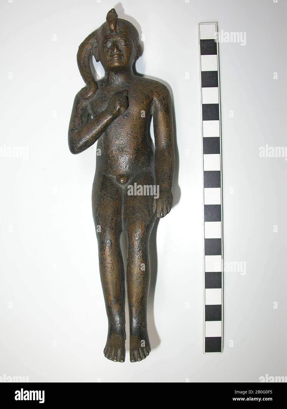 Harpokrates, assis, bronze, dieu, bronze, 16,5 cm, Fin De Période, Egypte Banque D'Images