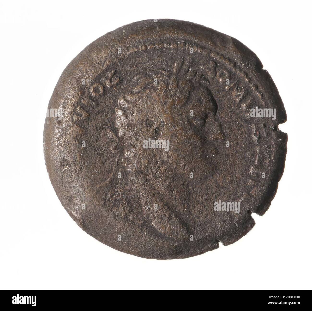 Coin, aes-33, Domitian, Vz : Domitianus head r., [AUT KAIS THEOU Banque D'Images