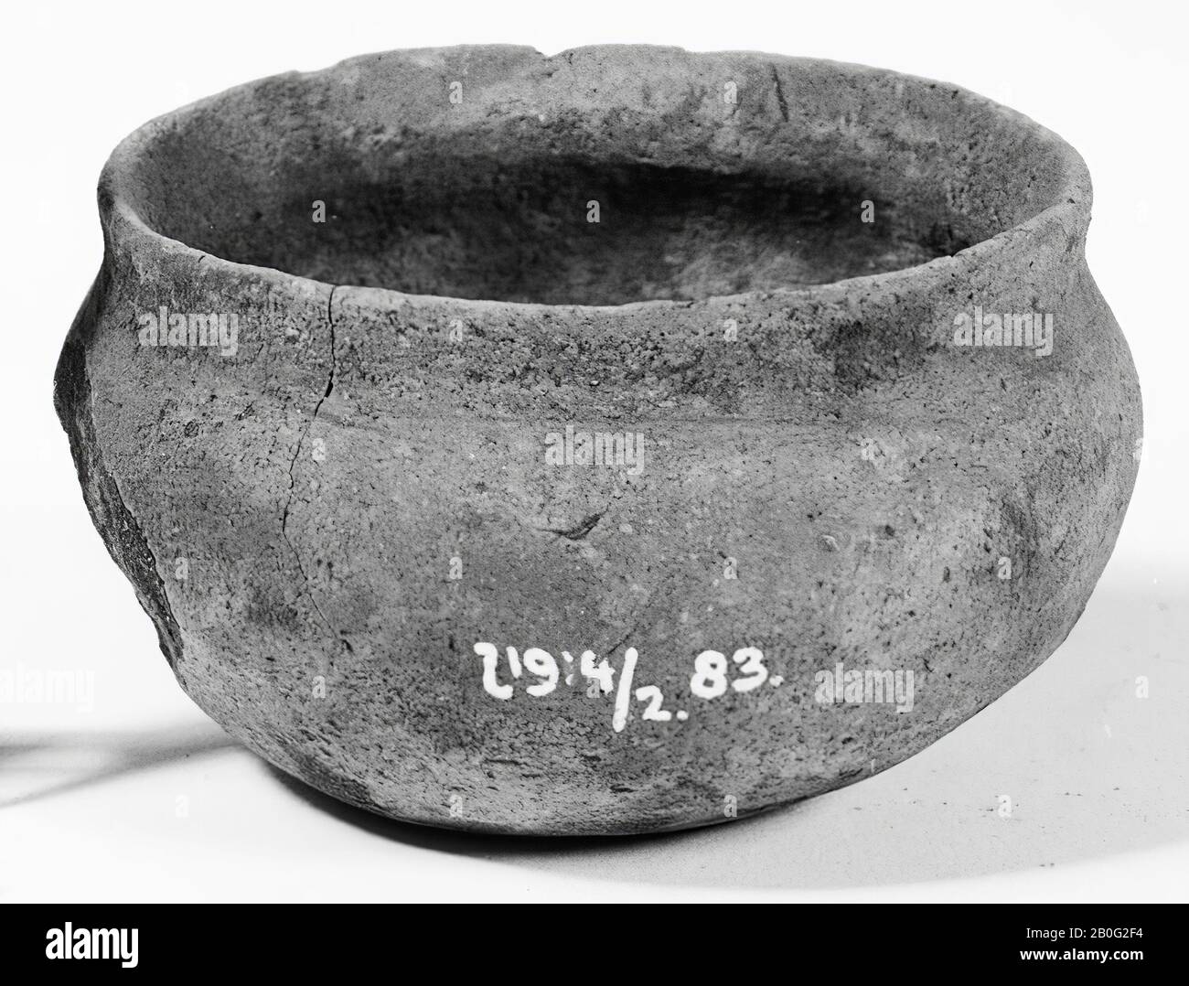 Les Pays-Bas préhistoire, bijpot, poterie, h, 6,5 cm, diam, 10,4 cm, préhistoire -800, -500, Pays-Bas, Limbourg, Bergen, Well, de Hamert Banque D'Images