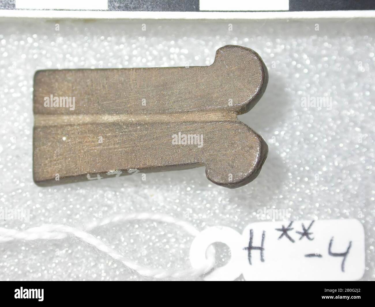 Egypte, amulet, objet, pierre, marron clair, 2,7 cm, emplacement, Egypte Banque D'Images