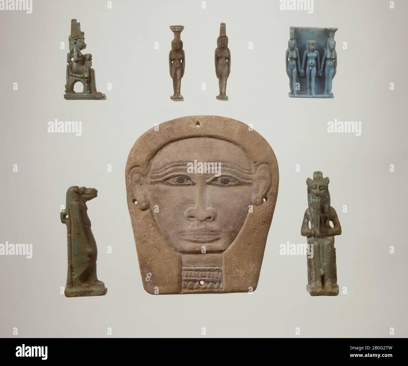 Statue, déesse, Isis, debout, amulette, déesse, foi, 4 cm, Egypte Banque D'Images