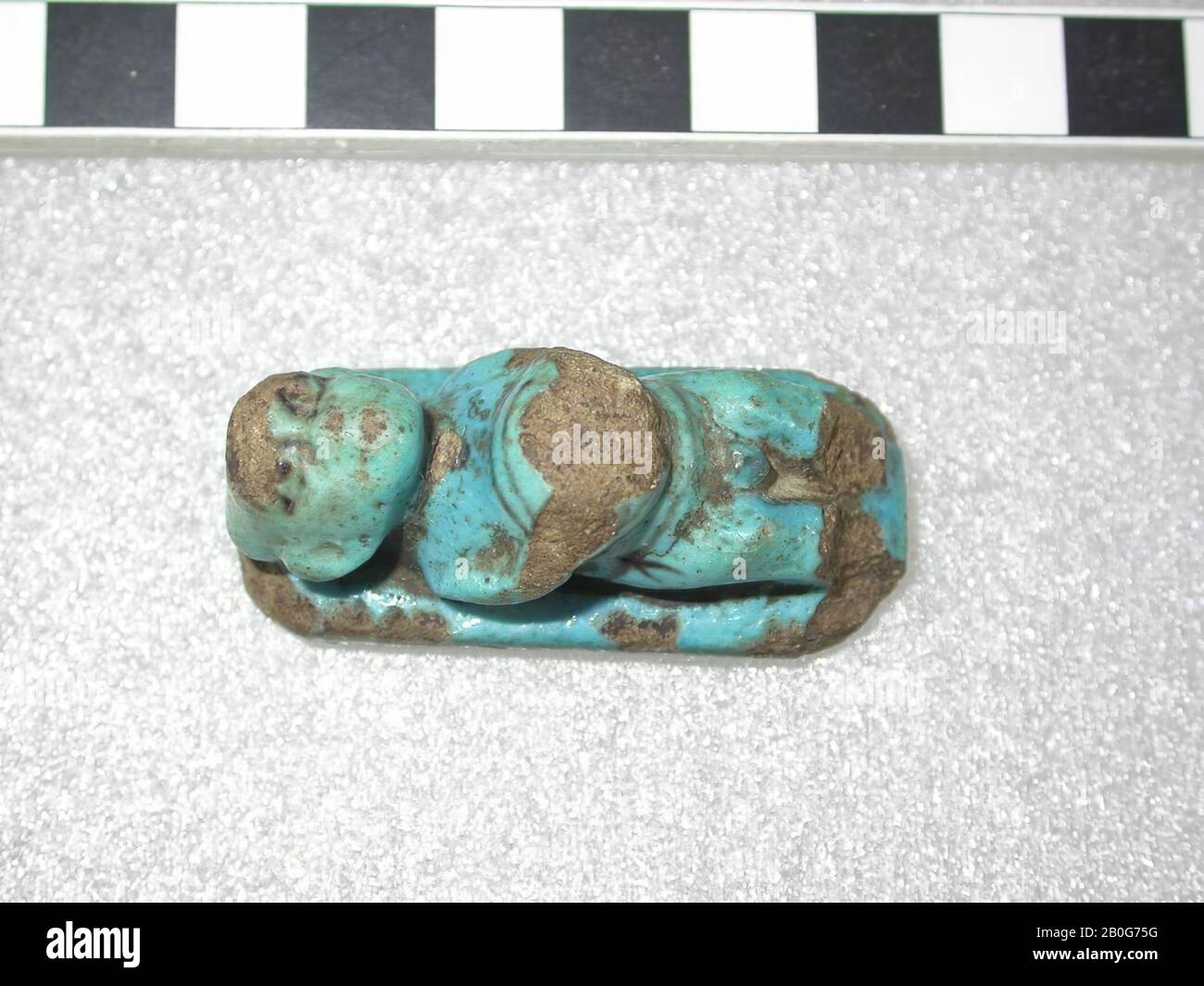 Pataeke, couché, amulette, dieu, foi, 3,2 x 5 cm, Egypte Banque D'Images