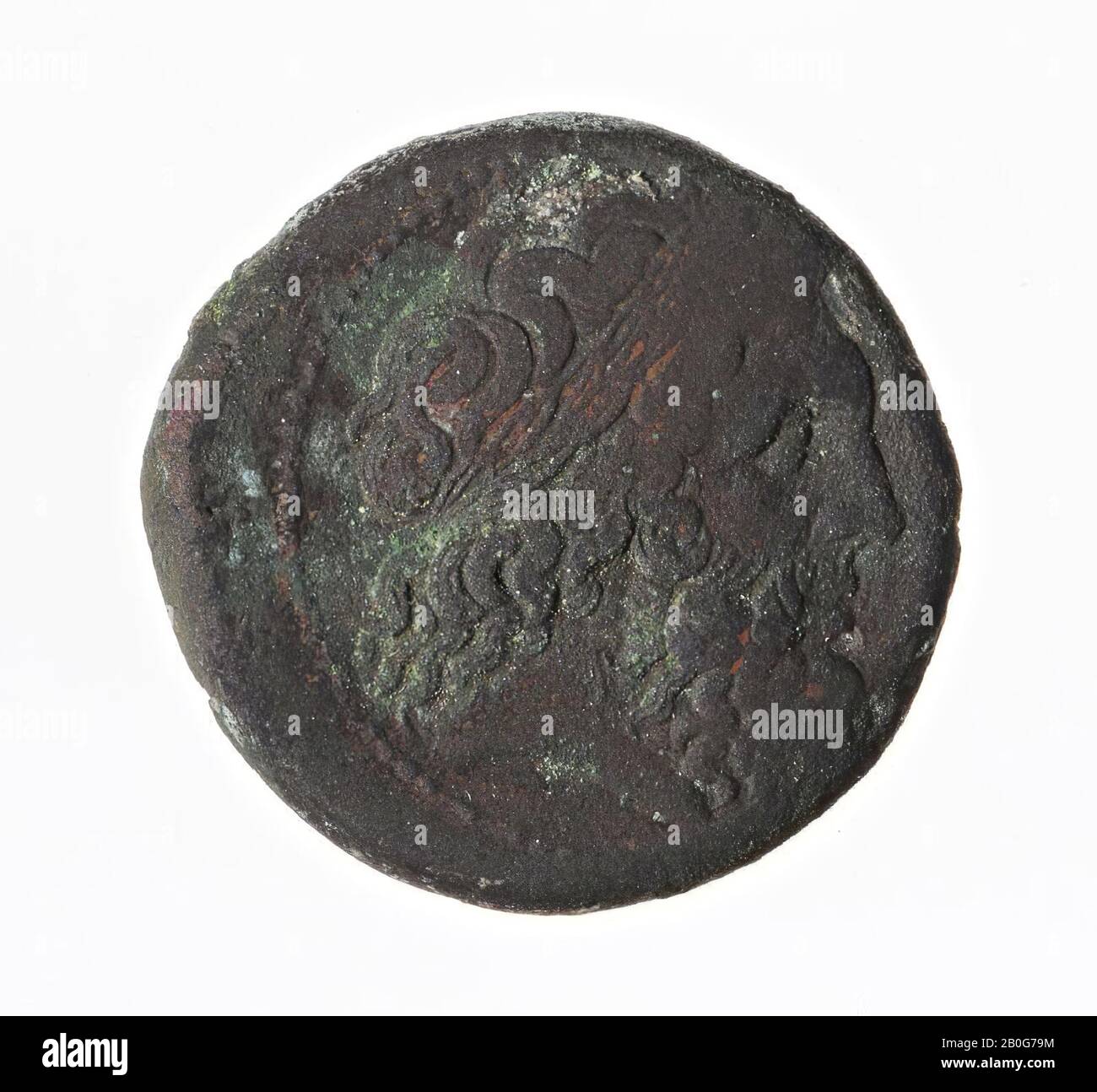 Egypte, coin, aes-27, Ptolémée I, métal, cuivre, Diam., 27 mm, poids, 15,86 gr, période gréco-romaine, Période ptolémaïque BC 304-283, Egypte Banque D'Images