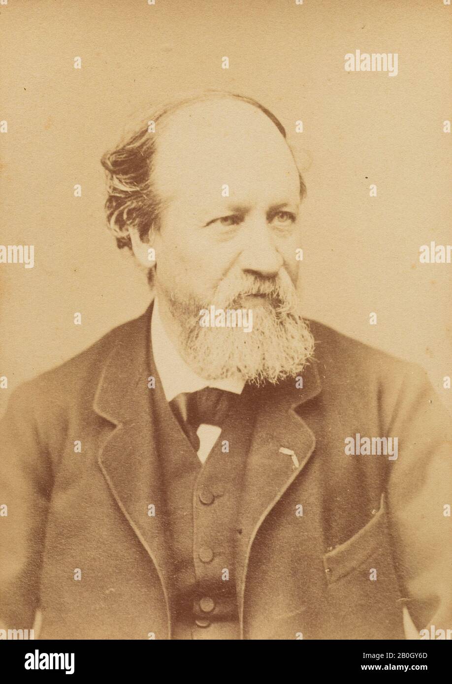 Unknown, Eugène Boudin, 19ème c., Albumen imprimé à partir de verre négatif, image: 5 9/16 x 3 15/16 po. (14,2 x 10 cm Banque D'Images