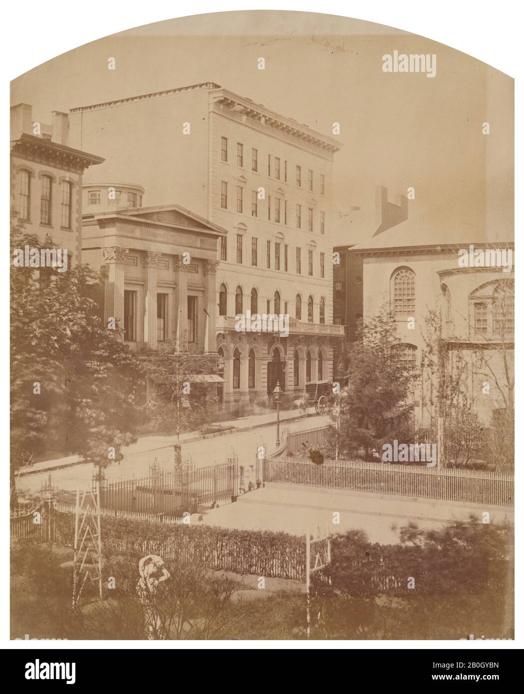 Josiah Johnson Hawes, américaine, 1808–1901, vue de Parker's du parc, c. 1850, imprimé sel, image : 13 5/8 x 10 15/16 po. (34,6 x 27,8 cm) Banque D'Images