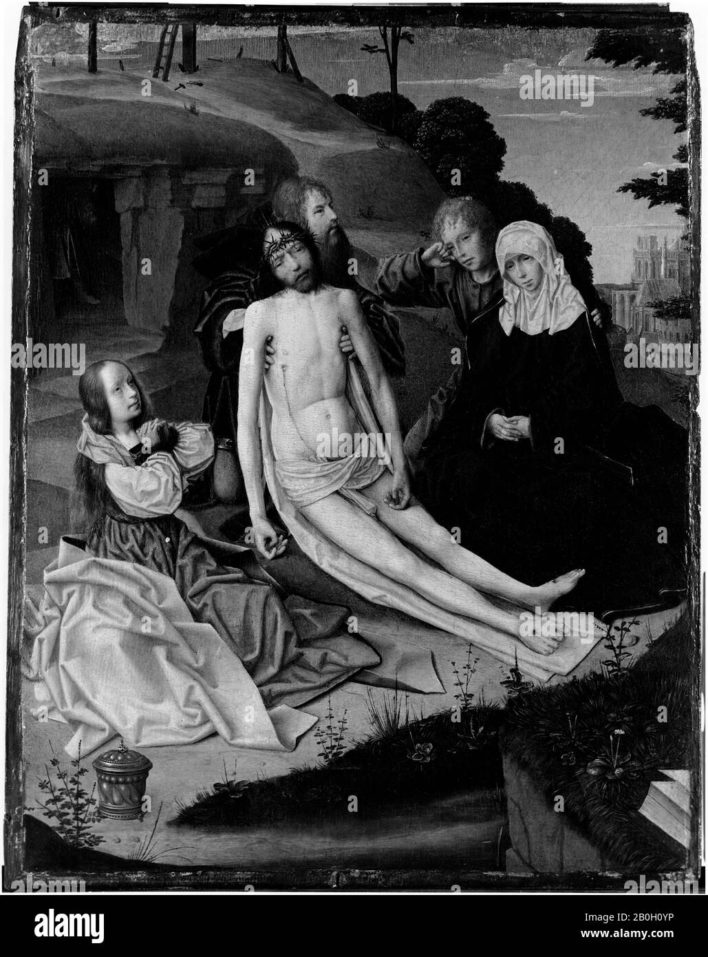 Jan Provoost, Netherlandish, Ch. 1465–1529, La lamentation, c. 1490, huile sur panneau, 16 5/8 x 12 15/16 in. (42,3 x 32,9 cm Banque D'Images