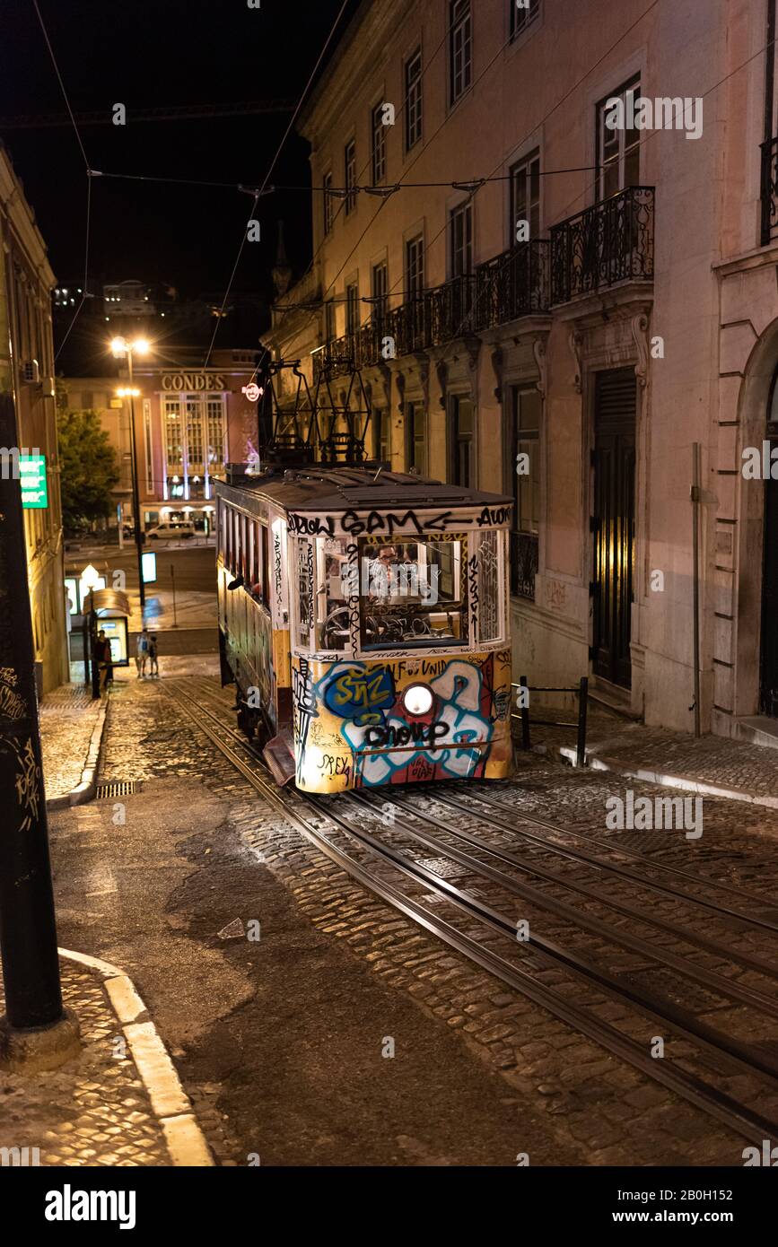Les rues de Lisbonne, Portugal. Banque D'Images