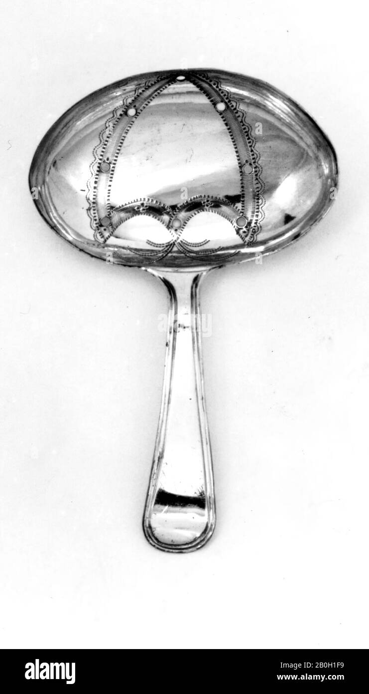 Joseph Taylor, Britannique, Actif 1795–1818, Caddy Spoon, 1800/1, Silver, Total : 2 7/8 Po. (7,3 cm Banque D'Images