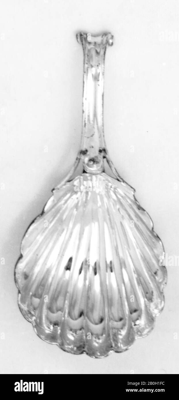 Mark SC ou SG, Caddy Spoon, 1834, argent, Total : 3 13/16 po. (9,7 cm Banque D'Images