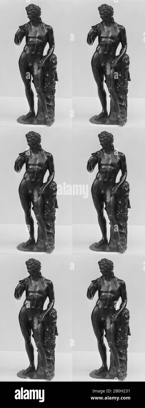 Modèle attribué à Louis Garnier, Bacchus, français, modèle attribué à Louis Garnier (CA. 1638–1728), fin du XVIIe siècle, français, bronze, H. 14 po. (35,6 cm.), Sculpture-Bronze Banque D'Images